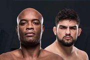 Kelvin Gastelum e Anderson Silva comemoram anúncio de luta no UFC 212