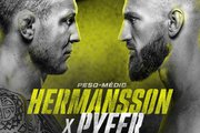 Card principal e preliminar do UFC Fight Night: Hermansson vs. Pyfer