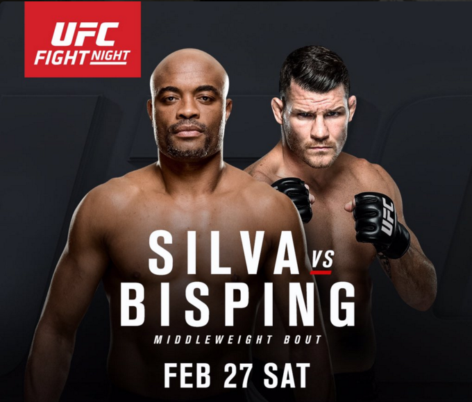 Poster do UFC Londres - Michael Bisping  x Anderson Silva