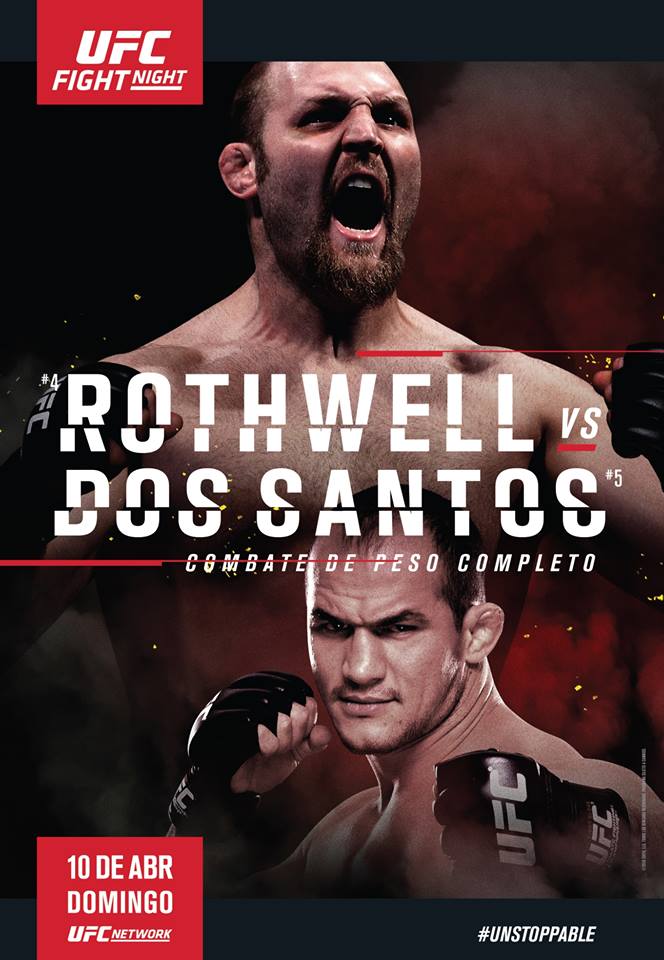 poster do UFC Croácia - Junior Cigano x Ben Rothwell